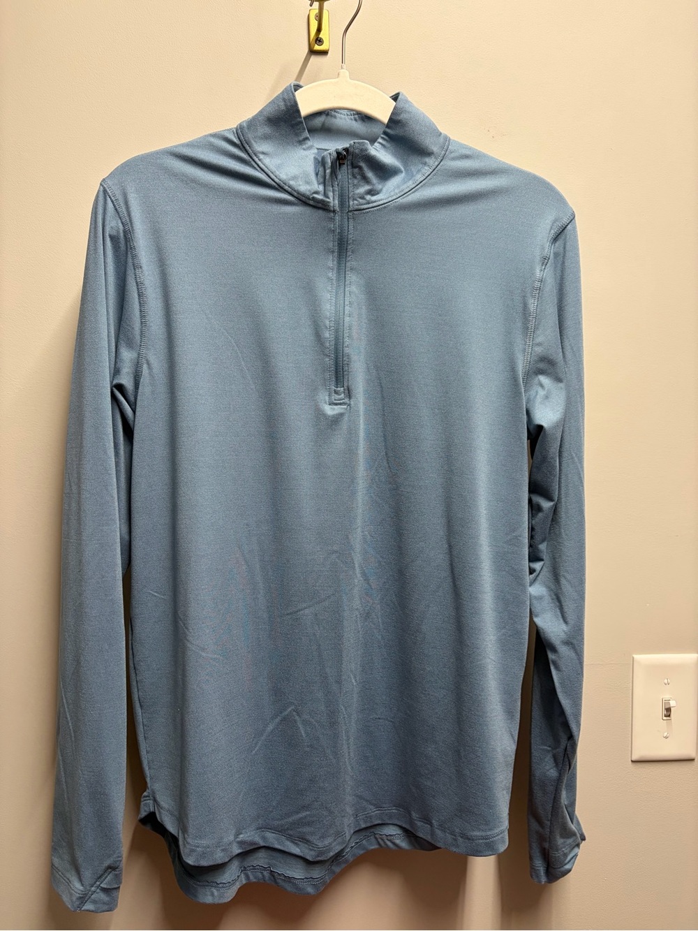all in motion Men's Light Blue Quarter-Zip Performance Shirt